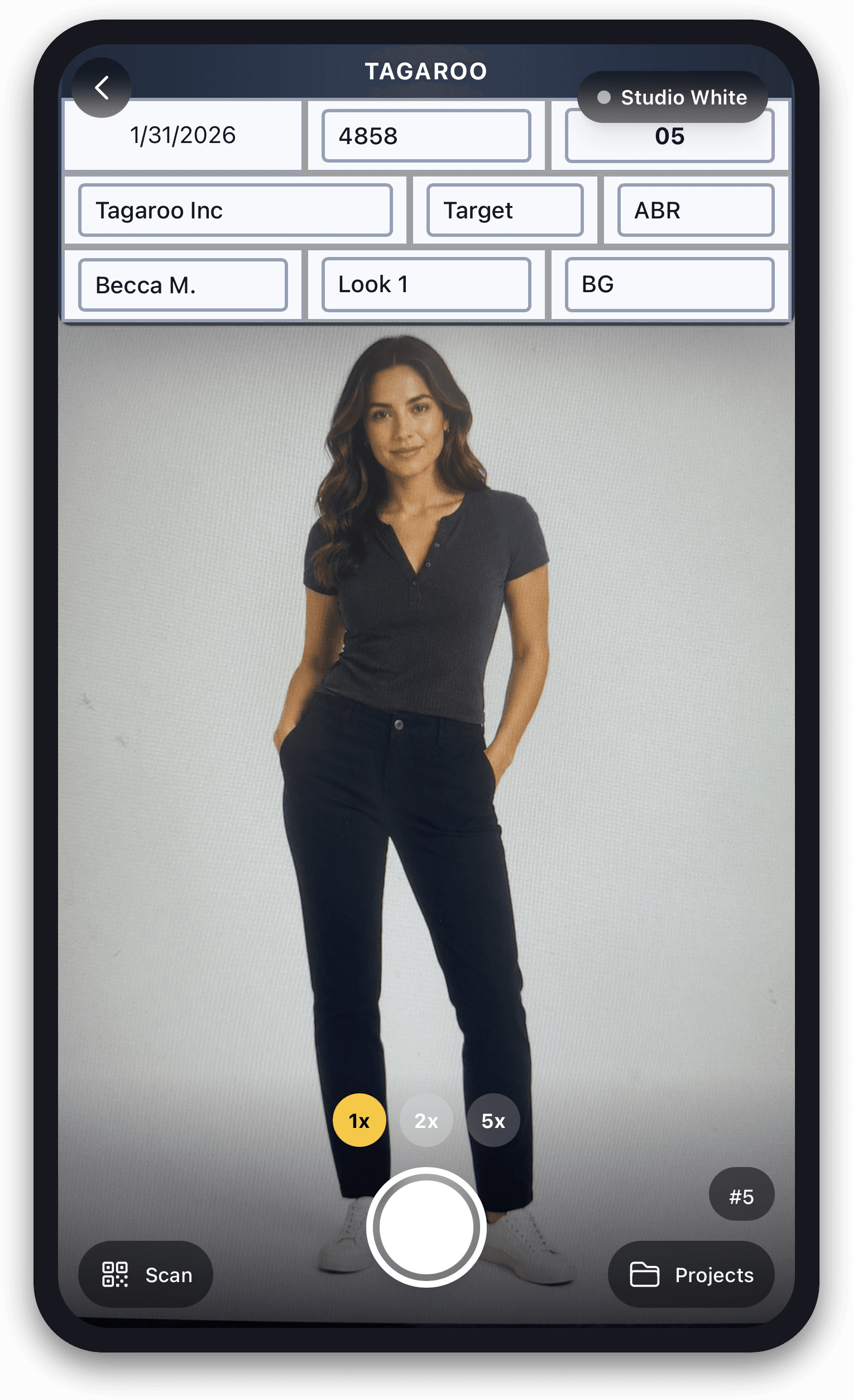 Shoot straight from the app with the job details already locked in on screen.
